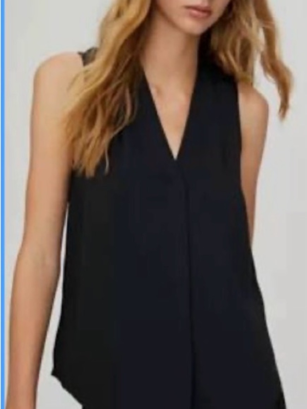 Babaton Black Sleeveless power blouse - Picture 2 of 3